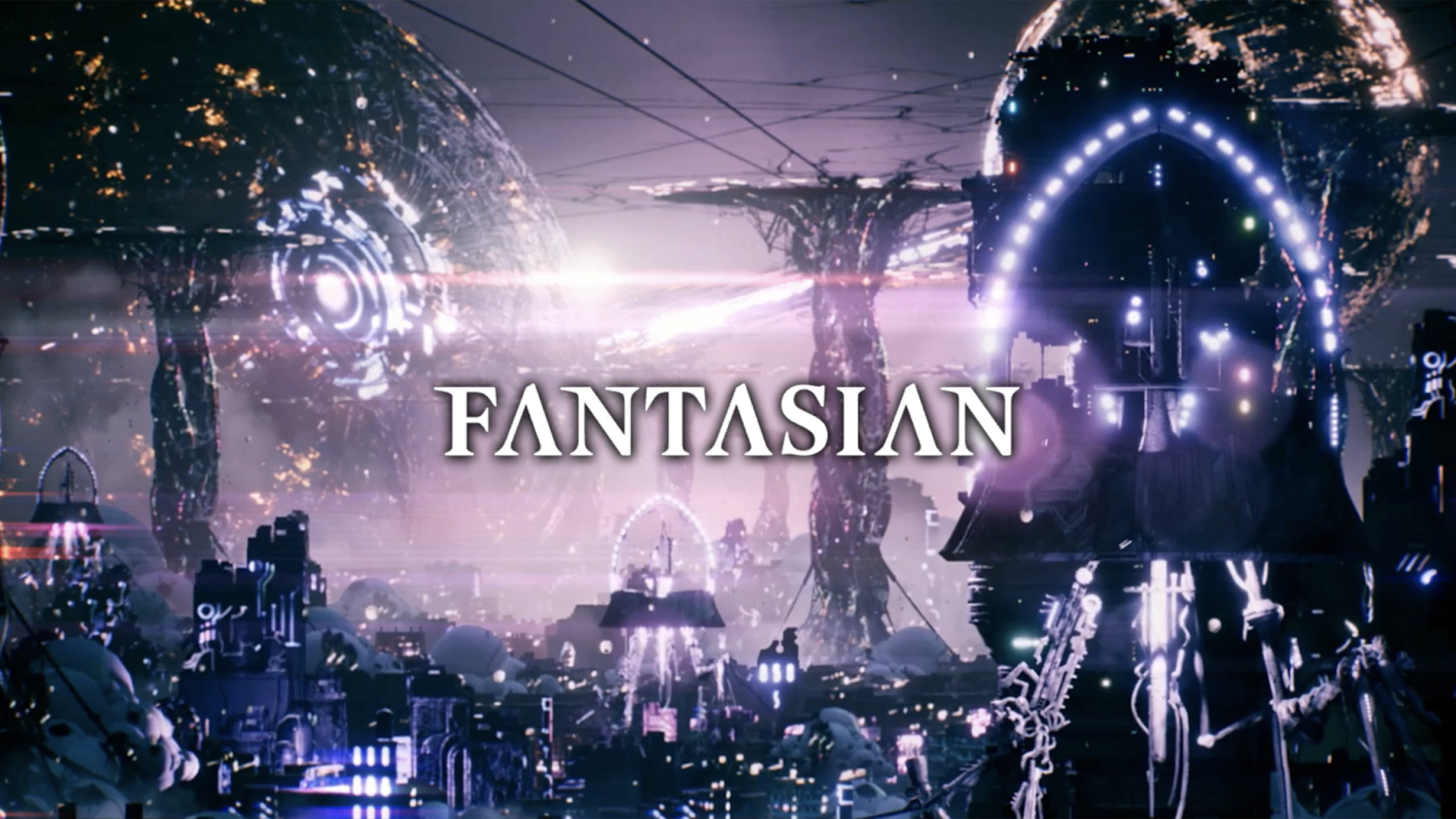 Fantasian's title screen.