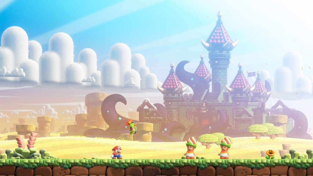 Background of a palace level in Piperock Plateau.