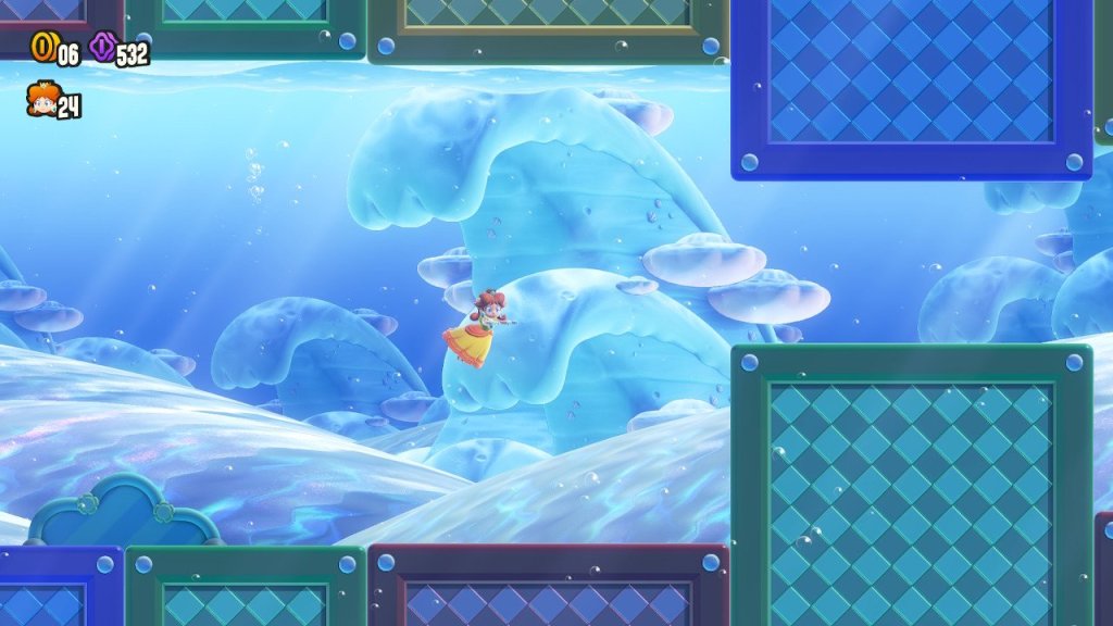 Background of water level in Petal Isles