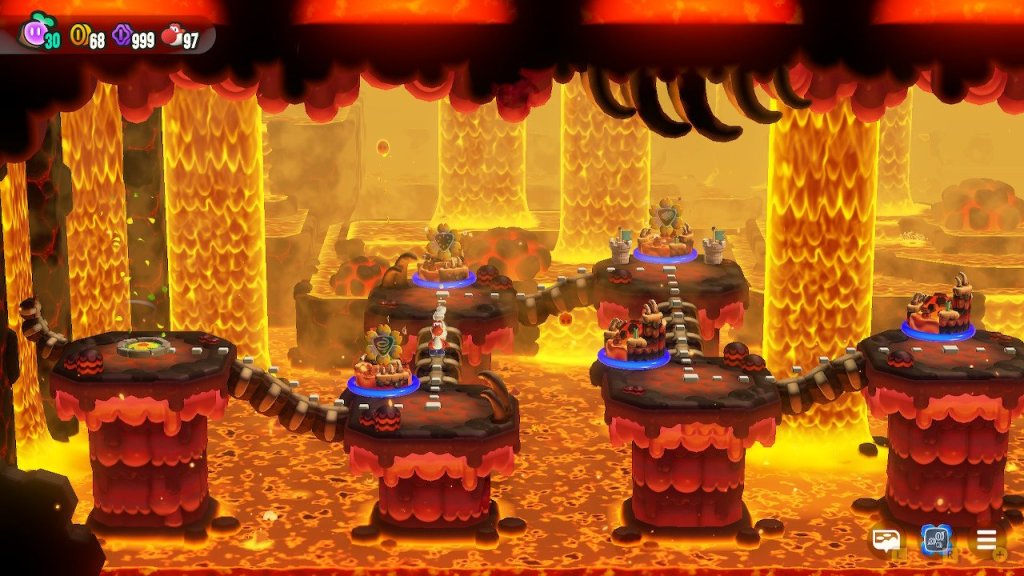 Wide shot of Deep Magma Bog