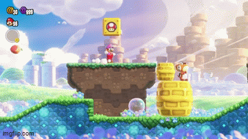 Mario transforming into Elephant Form